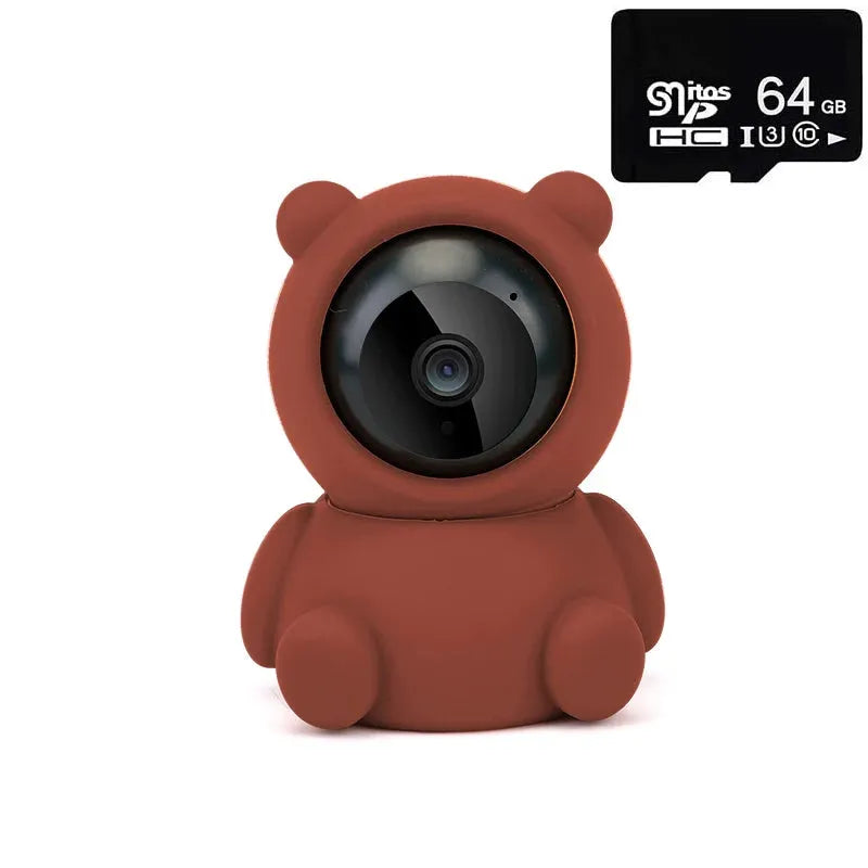 Smart Home Baby Security Monitor WiFi IP Camera – Cartoon Bear Design