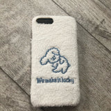 Compatible with Apple , Teddy puppy plush phone case