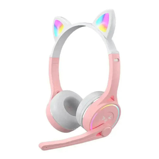 Headphones Cute Cat Ears with LED Flashing - Loja Manuel Coelho