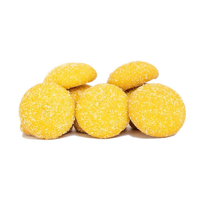 Biscoitos portugueses tradicionais com cobertura de açúcar.