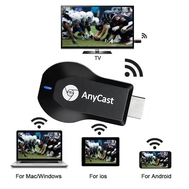 4K WiFi Display TV Dongle Receiver - M2 Plus HDMI Stick - Loja Manuel Coelho