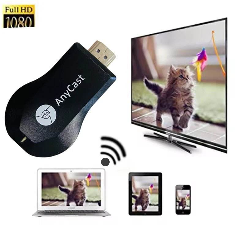 4K WiFi Display TV Dongle Receiver - M2 Plus HDMI Stick - Loja Manuel Coelho