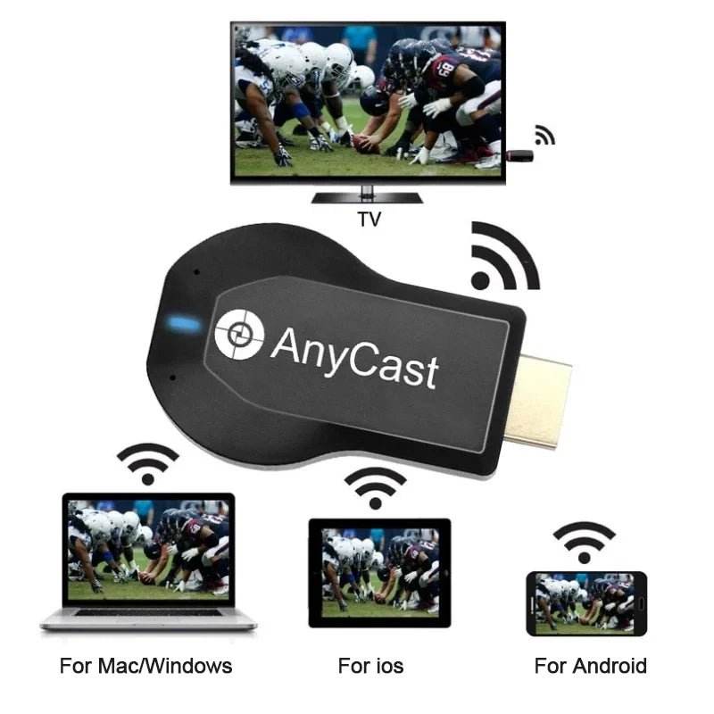 4K WiFi Display TV Dongle Receiver - M2 Plus HDMI Stick - Loja Manuel Coelho