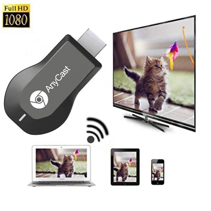 4K WiFi Display TV Dongle Receiver - M2 Plus HDMI Stick - Loja Manuel Coelho