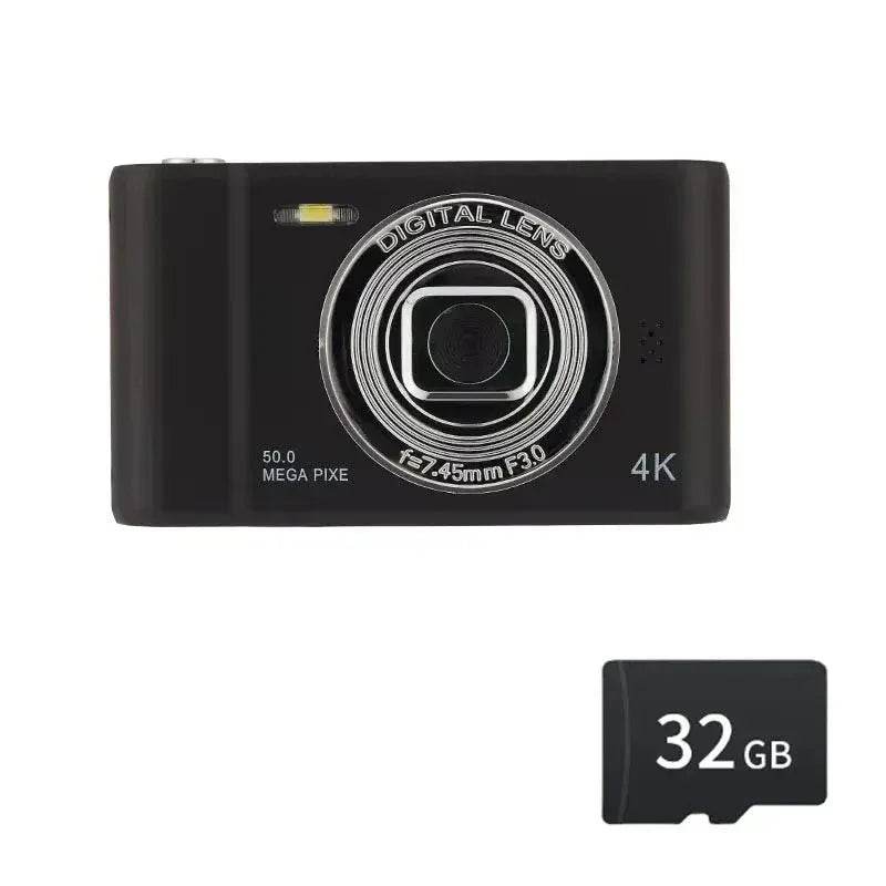 4K Digital Camera Travel Selfie Camara 50 Megapixels H2.4inch Screen - Loja Manuel Coelho