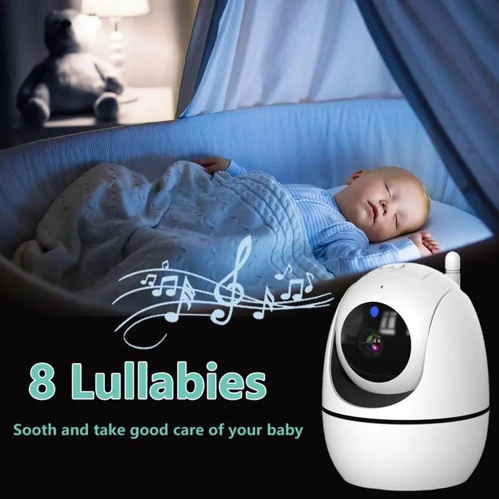 5 Inch Video Baby Monitor With 4X Zoom Babyphone Camera Bebe Nanny Monitors - Loja Manuel Coelho