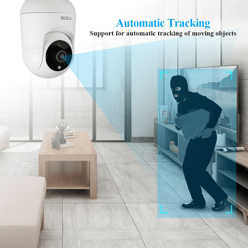 Câmera WiFi Fuers 5MP Tuya Smart Home Vigilância IP sem fio interna