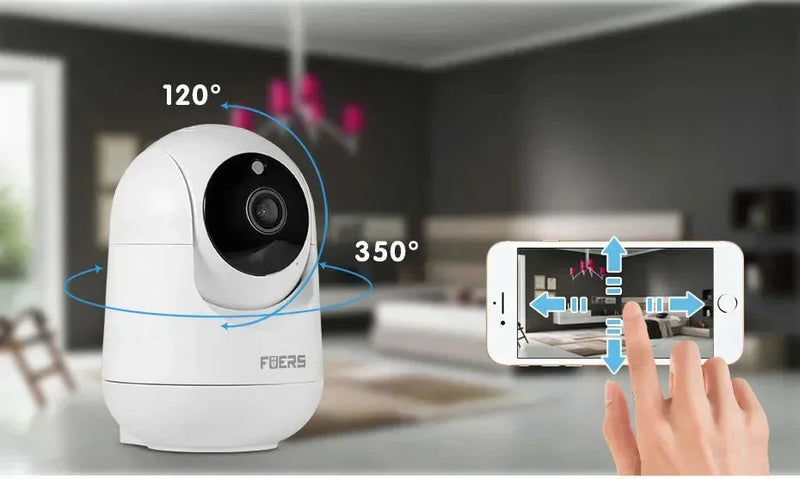 Câmera WiFi Fuers 5MP Tuya Smart Home Vigilância IP sem fio interna