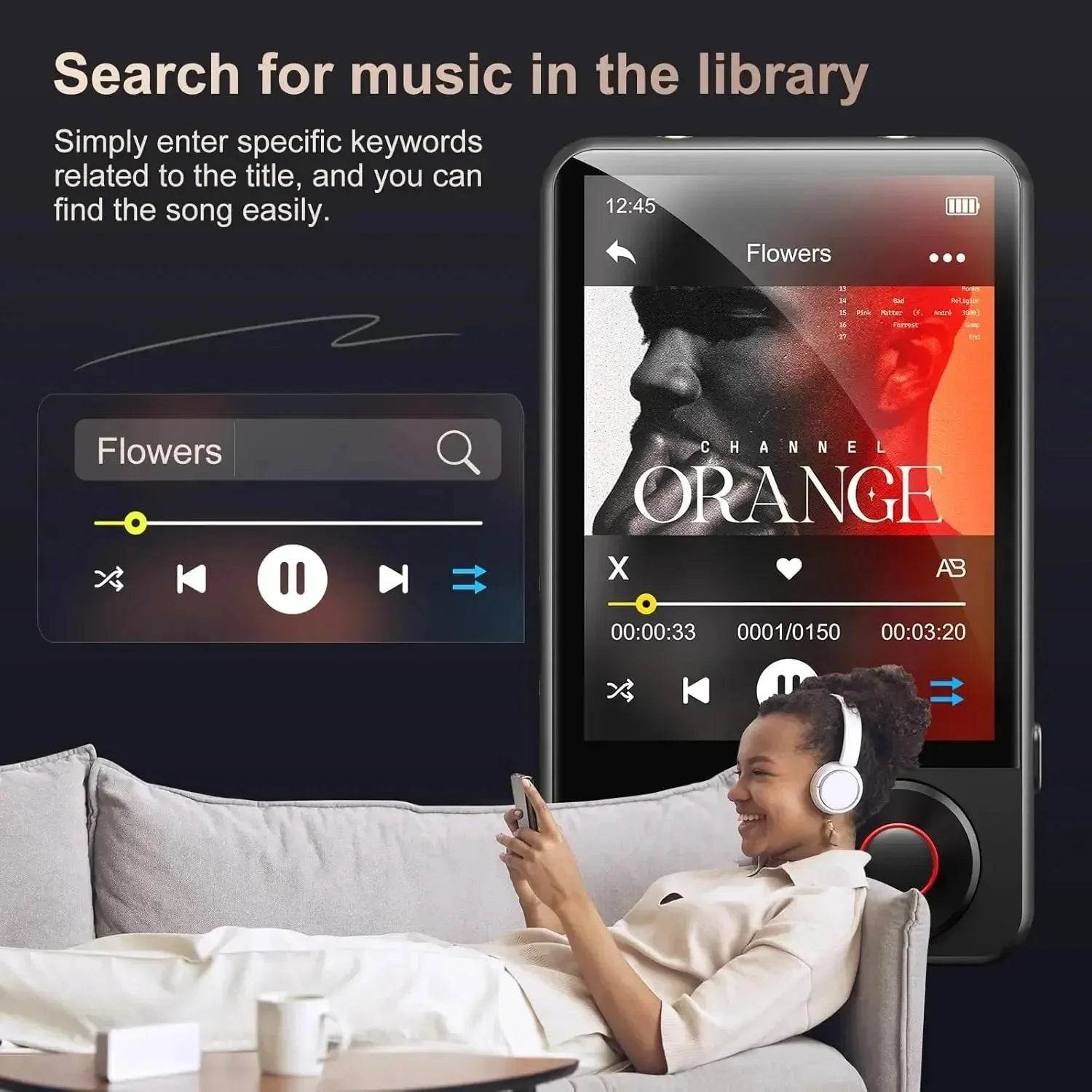MECHEN 128GB MP3 Player with Bluetooth 5.3, 2.4’ Portable Full Touchscreen Music Player - Loja Manuel Coelho