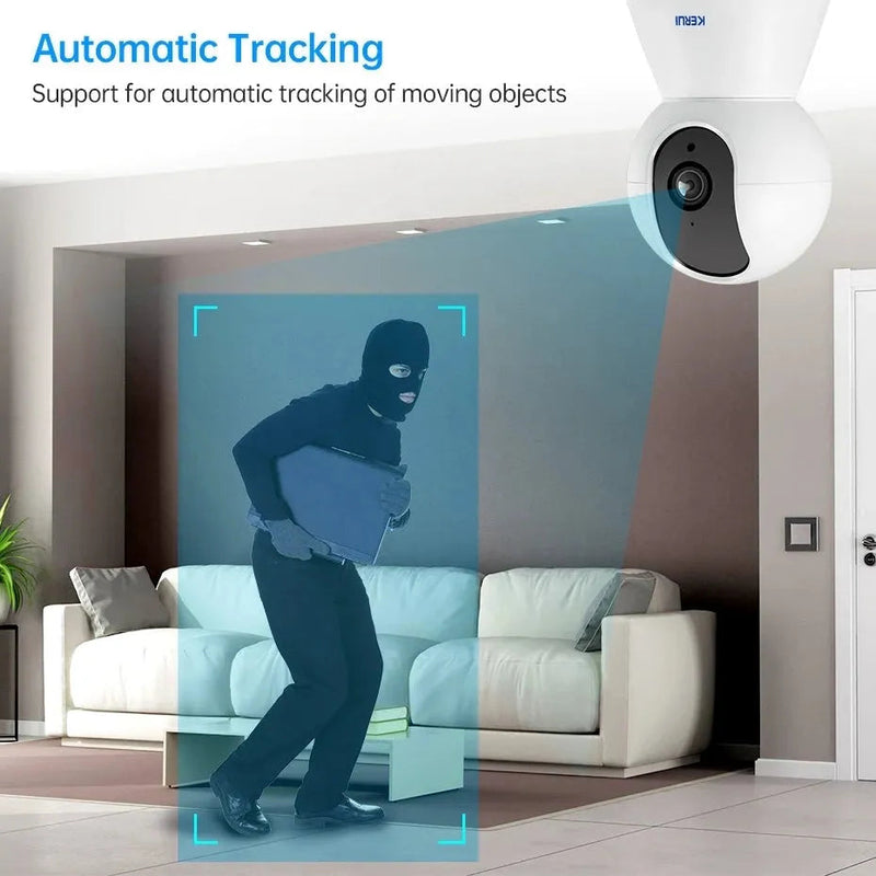 KERUI 5MP 4K Tuya Smart Mini WiFi IP Camera Indoor Wireless Home Security AI Human