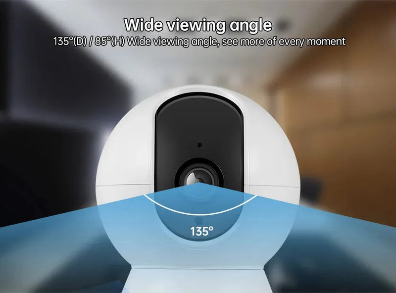 KERUI 5MP 4K Tuya Smart Mini WiFi IP Camera Indoor Wireless Home Security AI Human