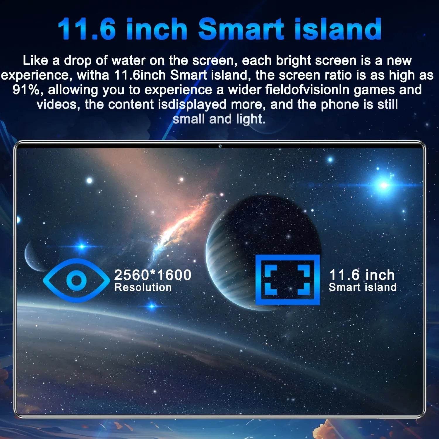 2025 New 5G Tablet 10.36Inch Android 13.0 Tablet MTK6797 16GB RAM 1TB ROM - Loja Manuel Coelho