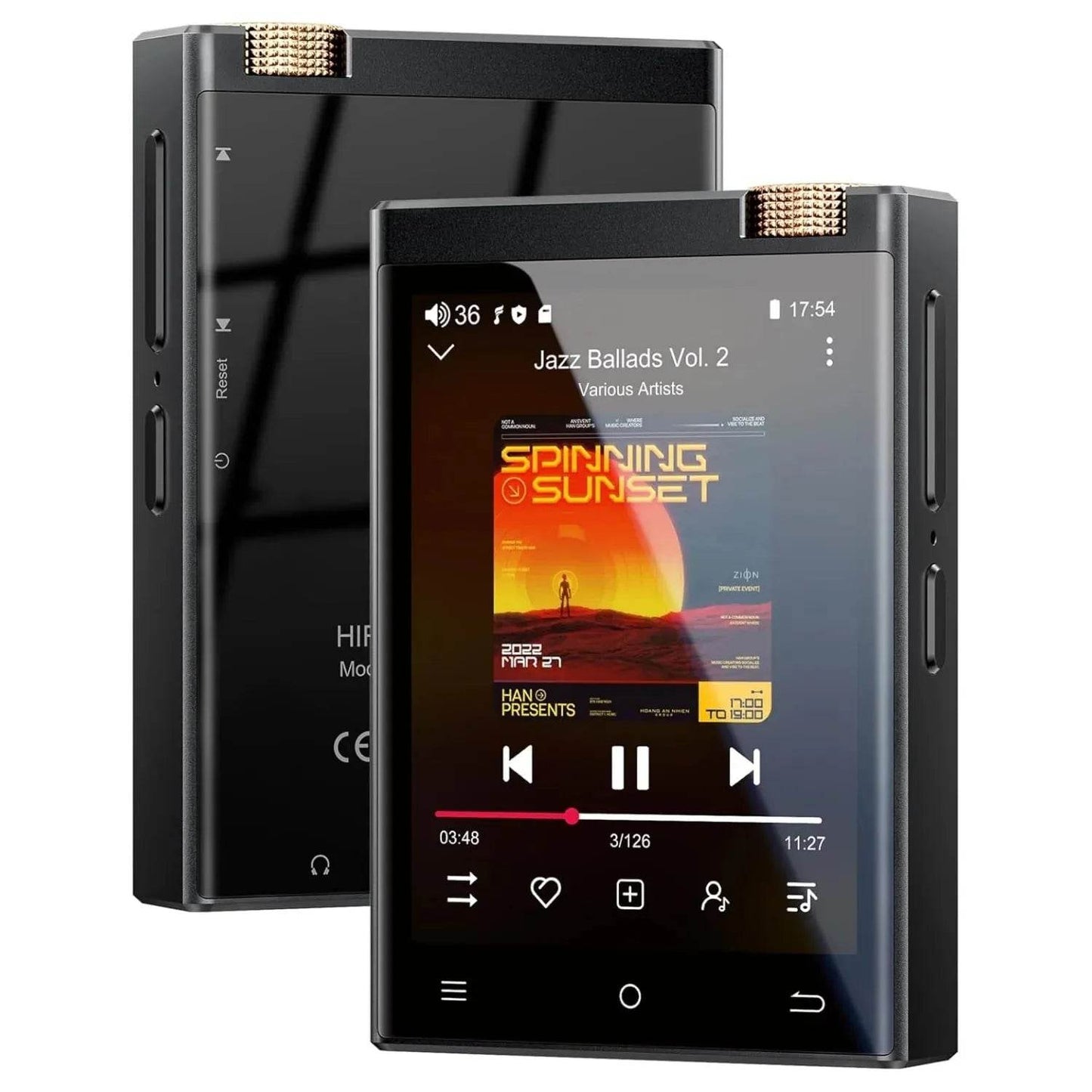 Hi-Fi MP3 Player with Bluetooth , DSD High-Resolution - Loja Manuel Coelho