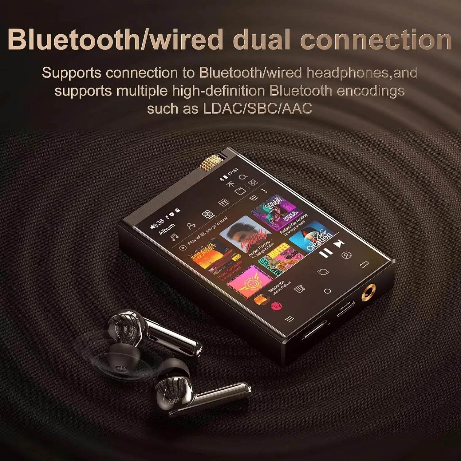 Hi-Fi MP3 Player with Bluetooth , DSD High-Resolution - Loja Manuel Coelho