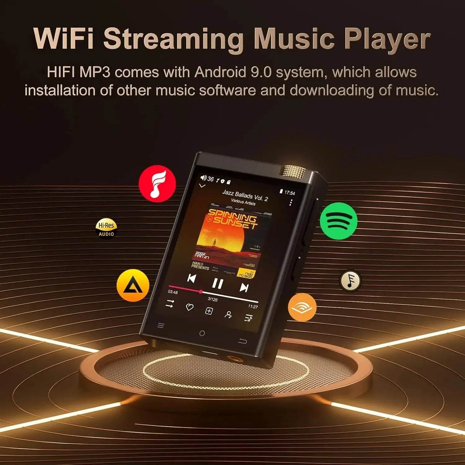 Hi-Fi MP3 Player with Bluetooth , DSD High-Resolution - Loja Manuel Coelho