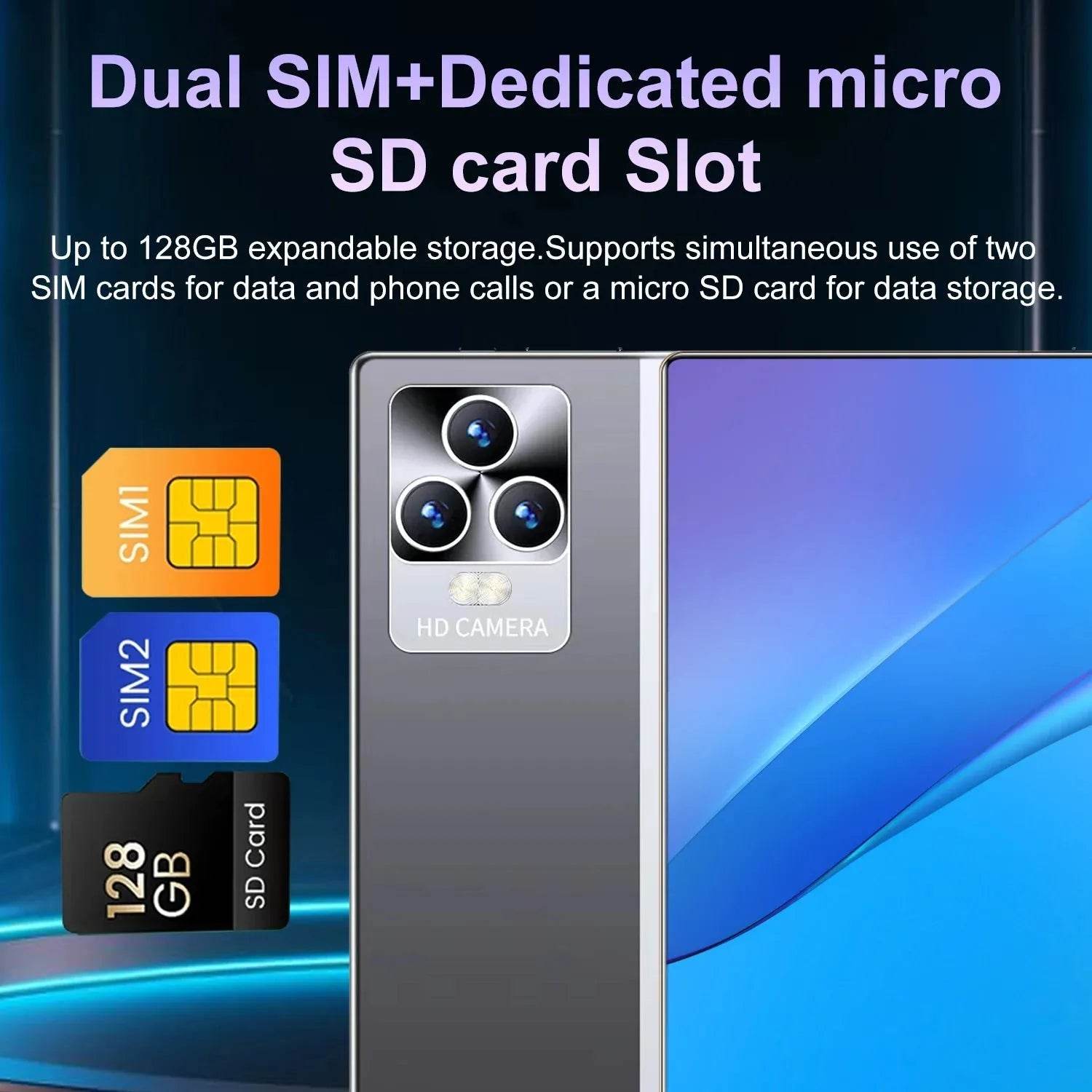 2025 New 5G Tablet 10.36Inch Android 13.0 Tablet MTK6797 16GB RAM 1TB ROM - Loja Manuel Coelho