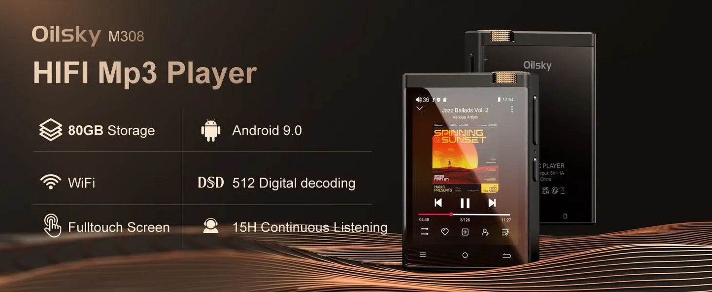 Hi-Fi MP3 Player with Bluetooth , DSD High-Resolution - Loja Manuel Coelho