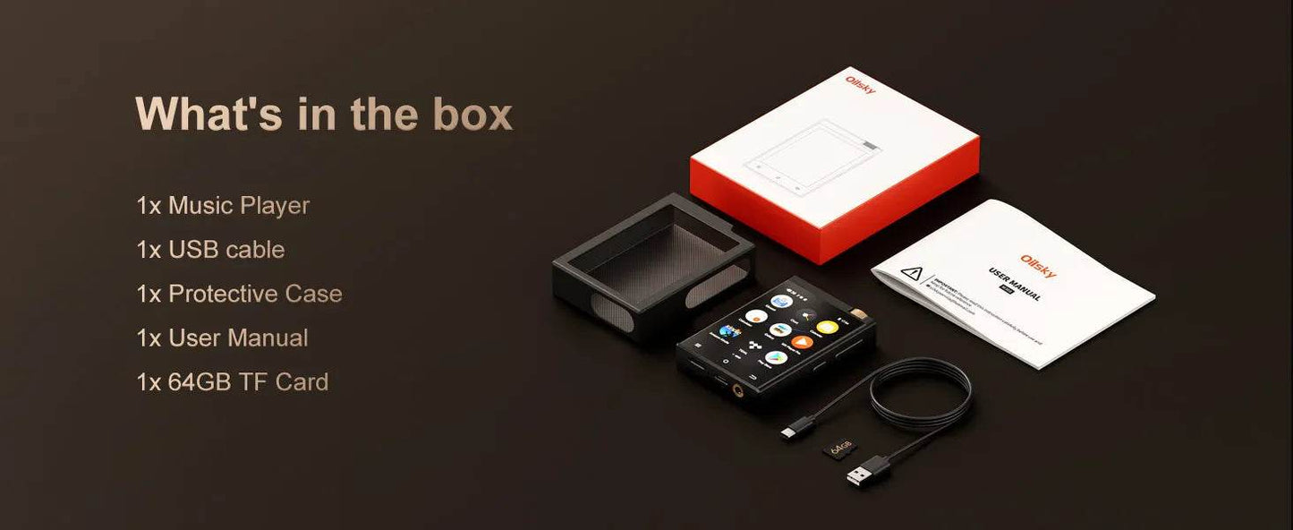 Hi-Fi MP3 Player with Bluetooth , DSD High-Resolution - Loja Manuel Coelho