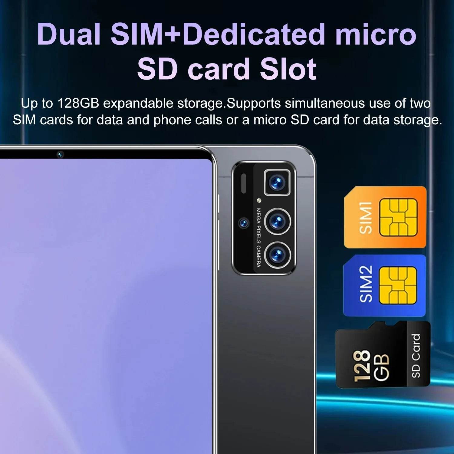 2025 5G New 10.36Inch Tablet Android 16GB RAM 1TB ROM Android 13.0 12000mAh - Loja Manuel Coelho