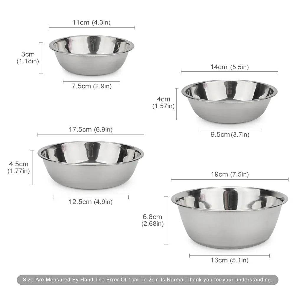 Stainless Steel Dog Bowl for Cats & Dogs - Cartoon Design - Loja Manuel Coelho