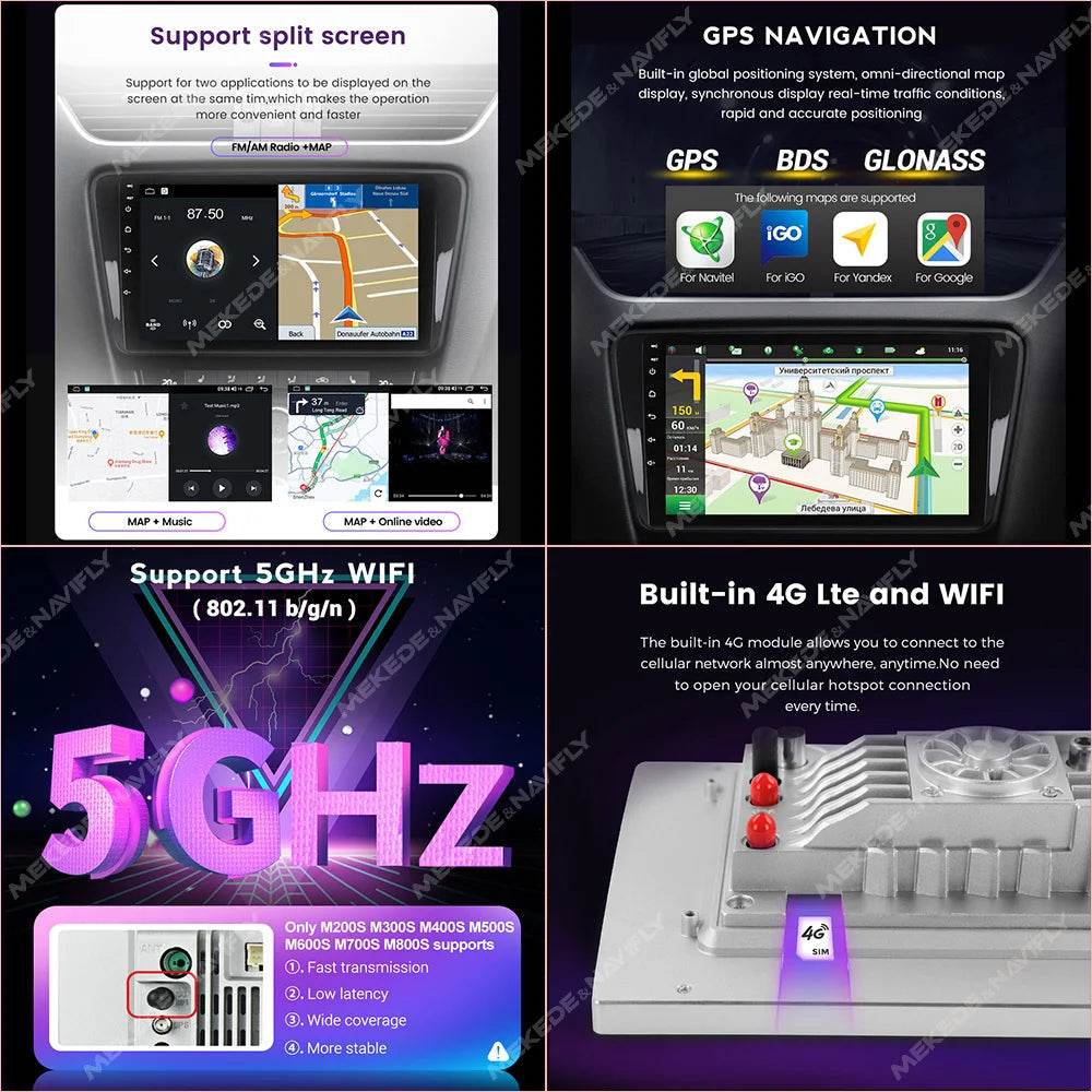 MEKEDE UIS7862S Car Radio Wireless Carplay for BMW, Benz - Loja Manuel Coelho