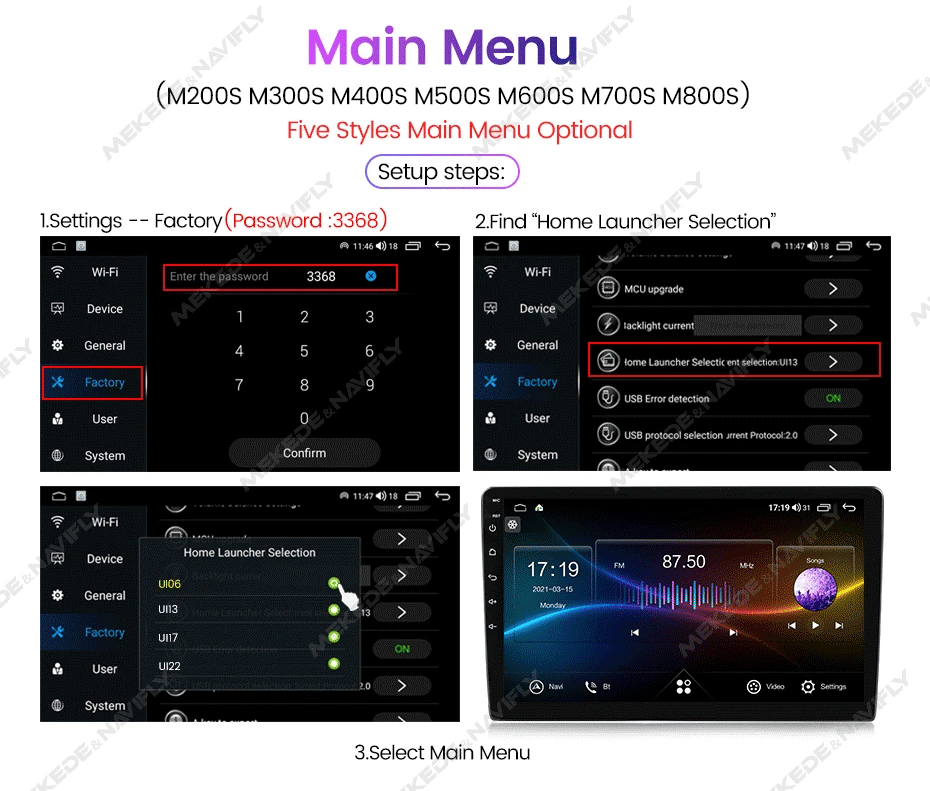 MEKEDE UIS7862S Car Radio Wireless Carplay for BMW, Benz - Loja Manuel Coelho
