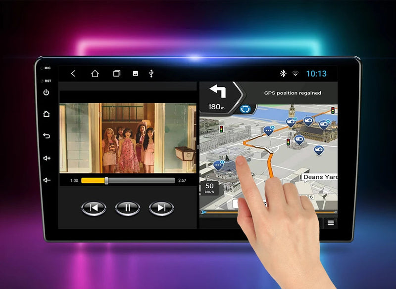 Rádio automotivo universal Android 12 para Nissan, Kia, Honda, Toyota, VW, reprodutor de vídeo multimídia