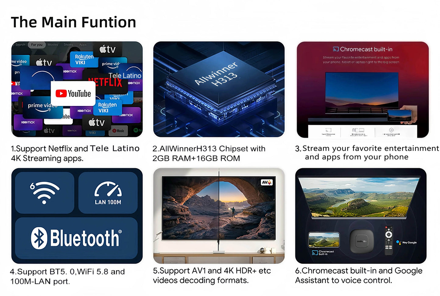 Global Version Mortal T1 Smart TV Box - 4K Streaming - Loja Manuel Coelho