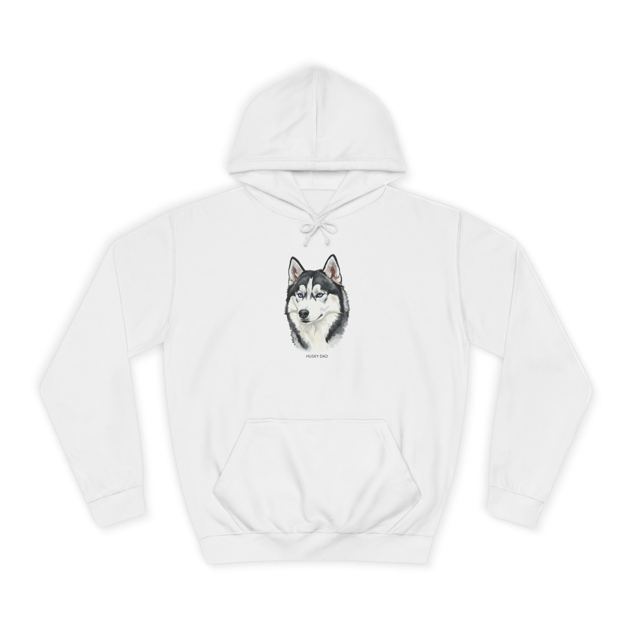 Sweatshirt com capuz universitário Siberian Husky, unissexo