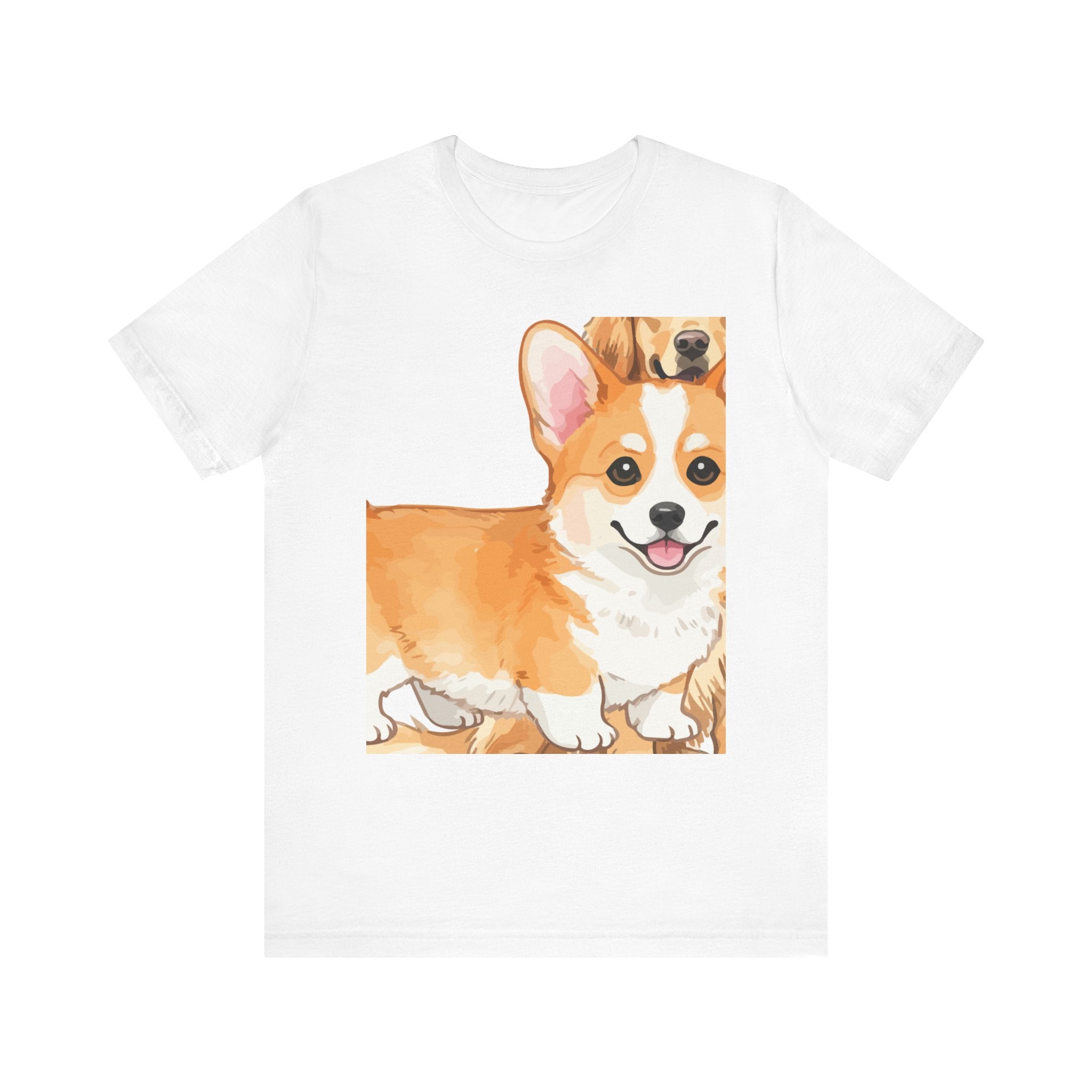 T-shirt unissexo de manga curta Corgi Love para amantes de cães