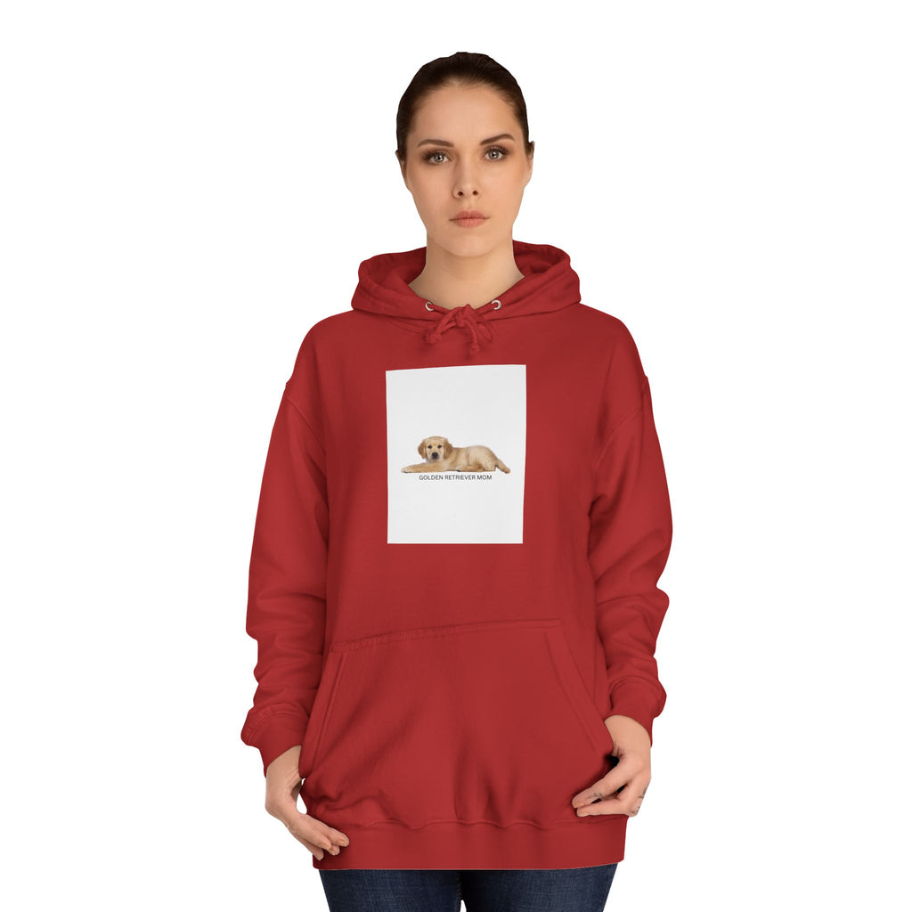Sweatshirt com capuz universitário aconchegante com design fofo de cão, unissexo