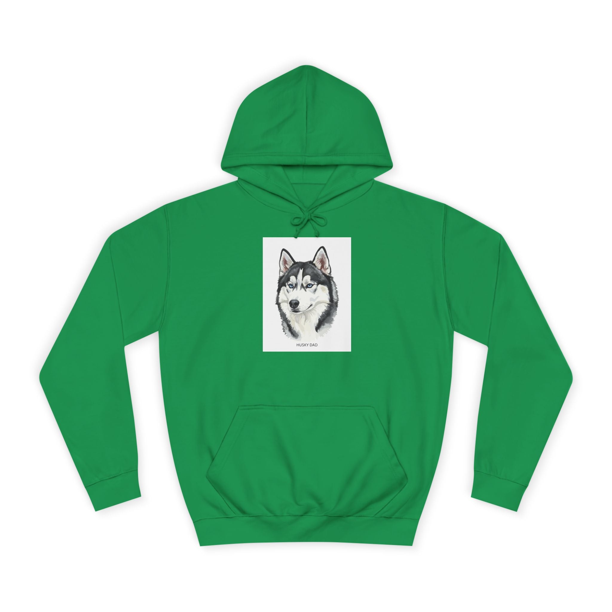 Sweatshirt com capuz universitário Siberian Husky, unissexo