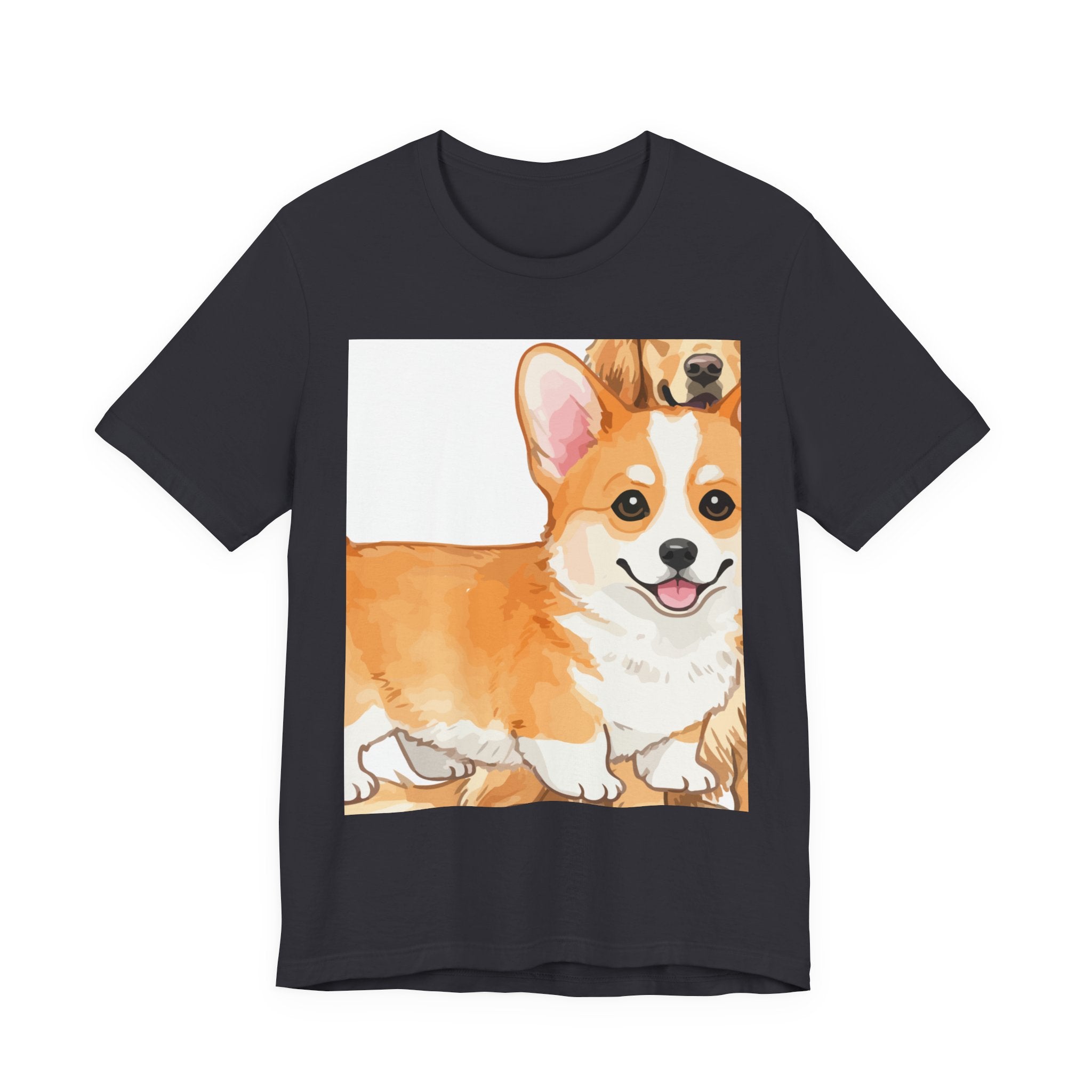 T-shirt unissexo de manga curta Corgi Love para amantes de cães