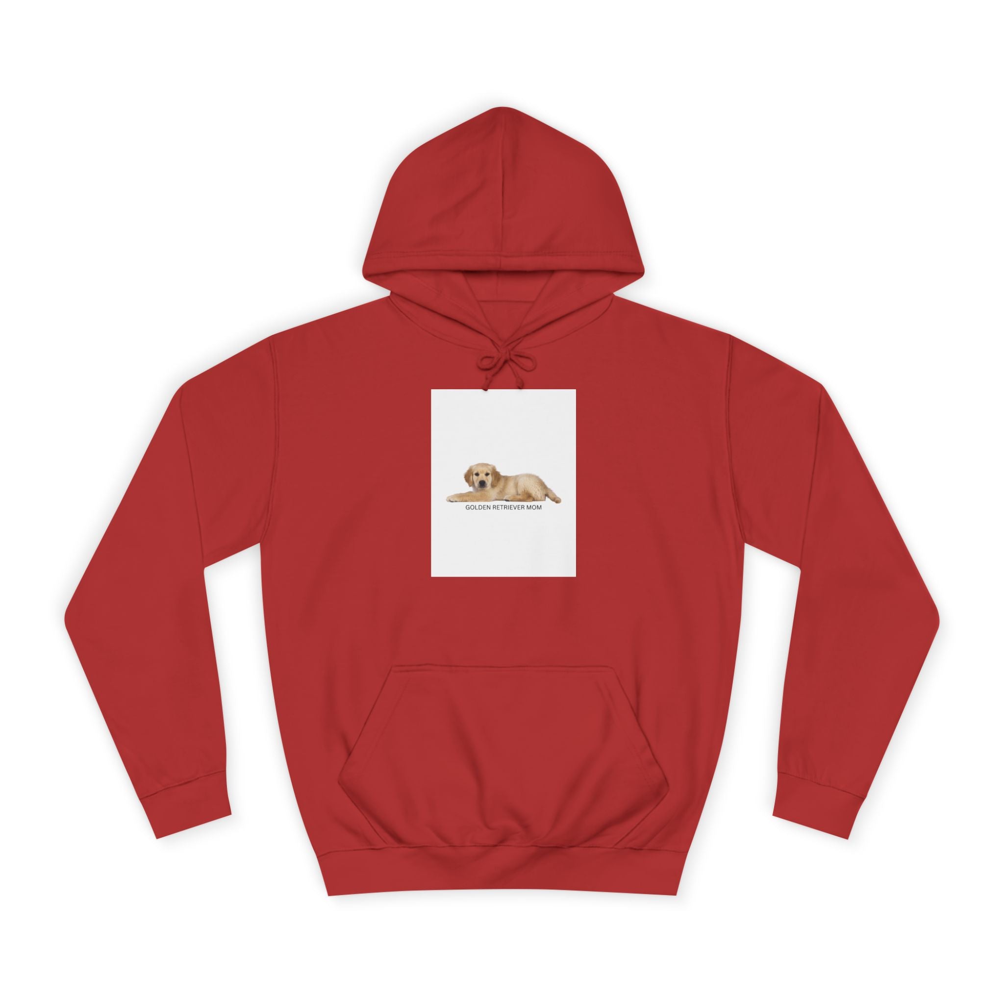 Sweatshirt com capuz universitário aconchegante com design fofo de cão, unissexo