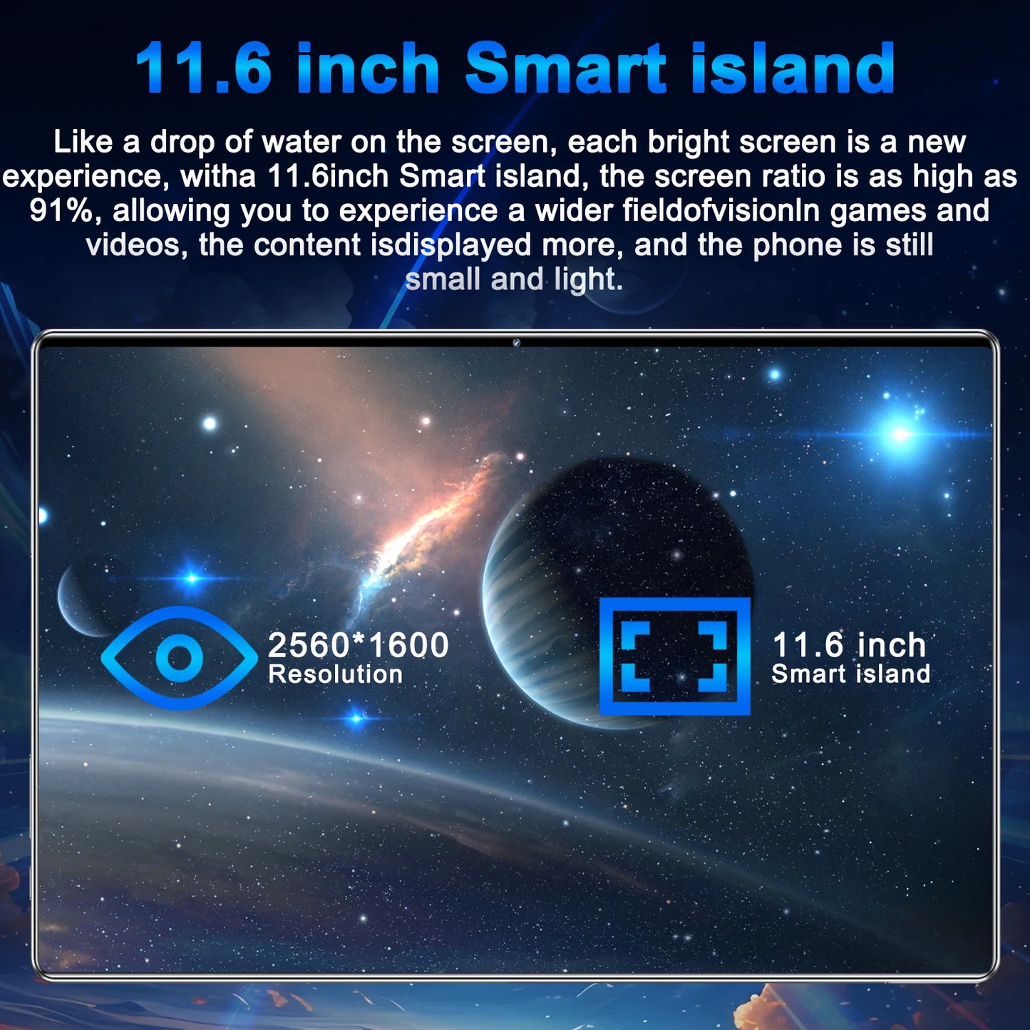 2025 New 5G Tablet 10.36Inch Android 13.0 Tablet MTK6797 16GB RAM 1TB ROM
