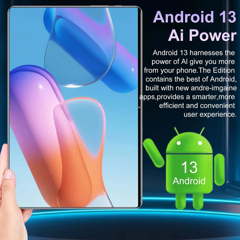 2025 5G New 10.36Inch Tablet Android 16GB RAM 1TB ROM Android 13.0 12000mAh - Loja Manuel Coelho