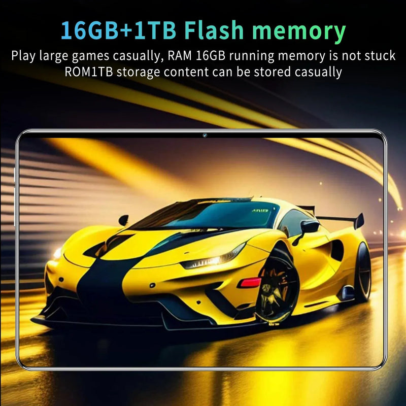 2025 5G Tablet Android 13.0 Brand New 11.6 inch 16GB RAM 1TB ROM Tablet 16MP 32MP - Loja Manuel Coelho