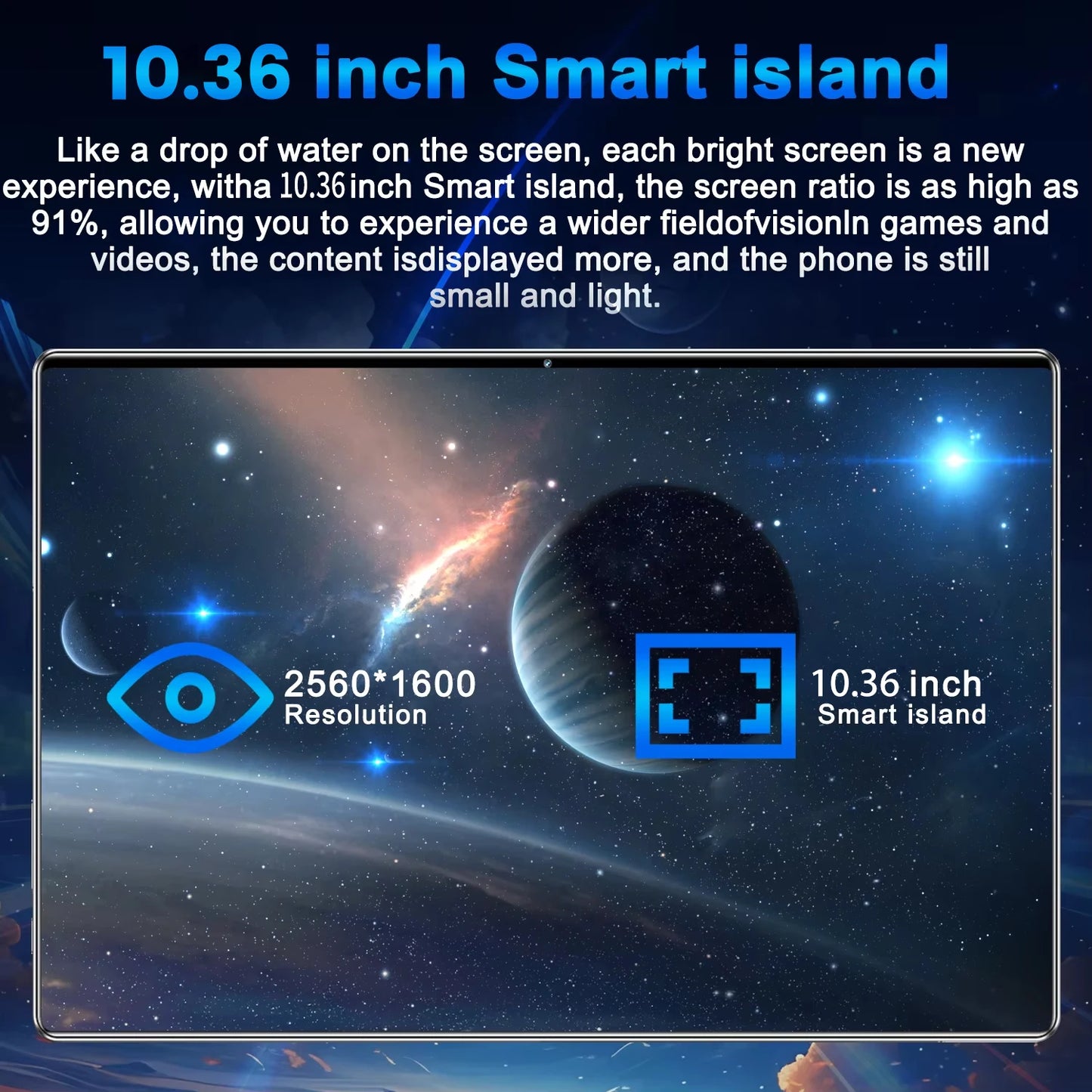 2025 New 5G Tablet 10.36Inch Android 13.0 Tablet MTK6797 16GB RAM 1TB ROM