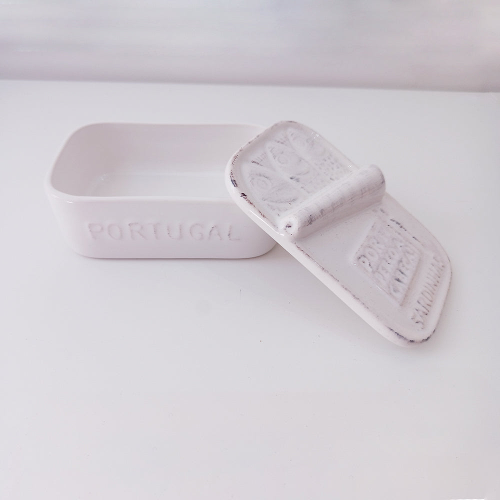 Caixa de Sabão em Cerâmica - Sardinhas Portuguesas