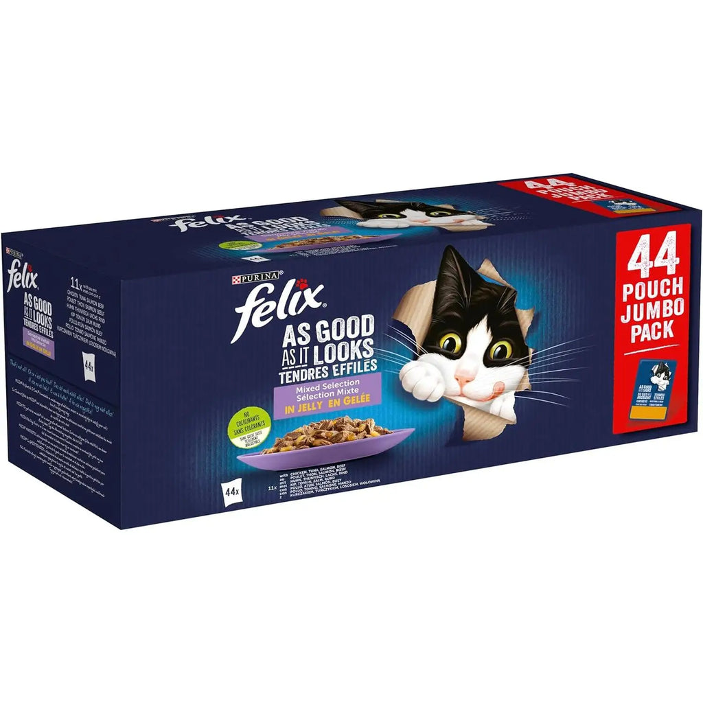 Felix, fantástico pacote gigante com as escolhas favoritas. Marca Purina.