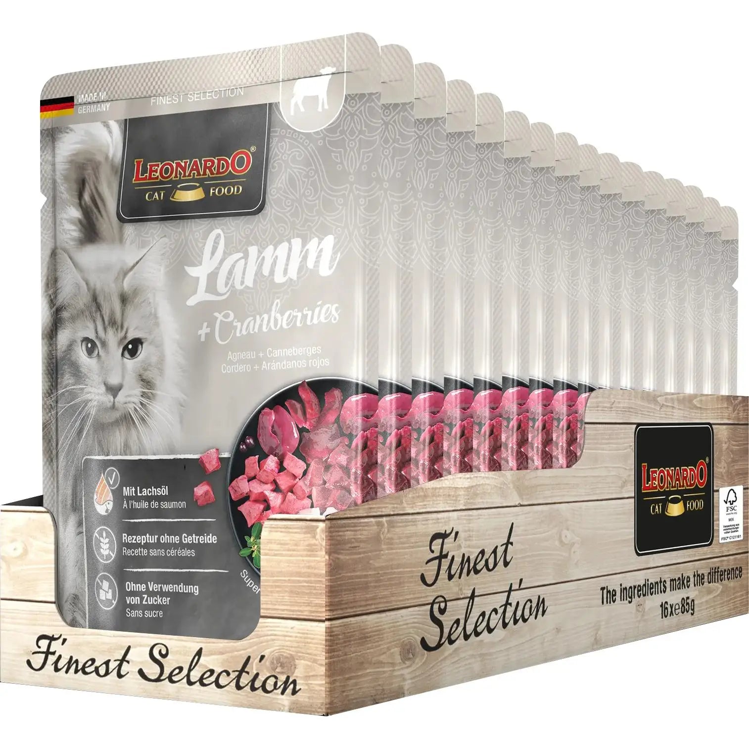 Leonardo finest selection - premium wet food for cats