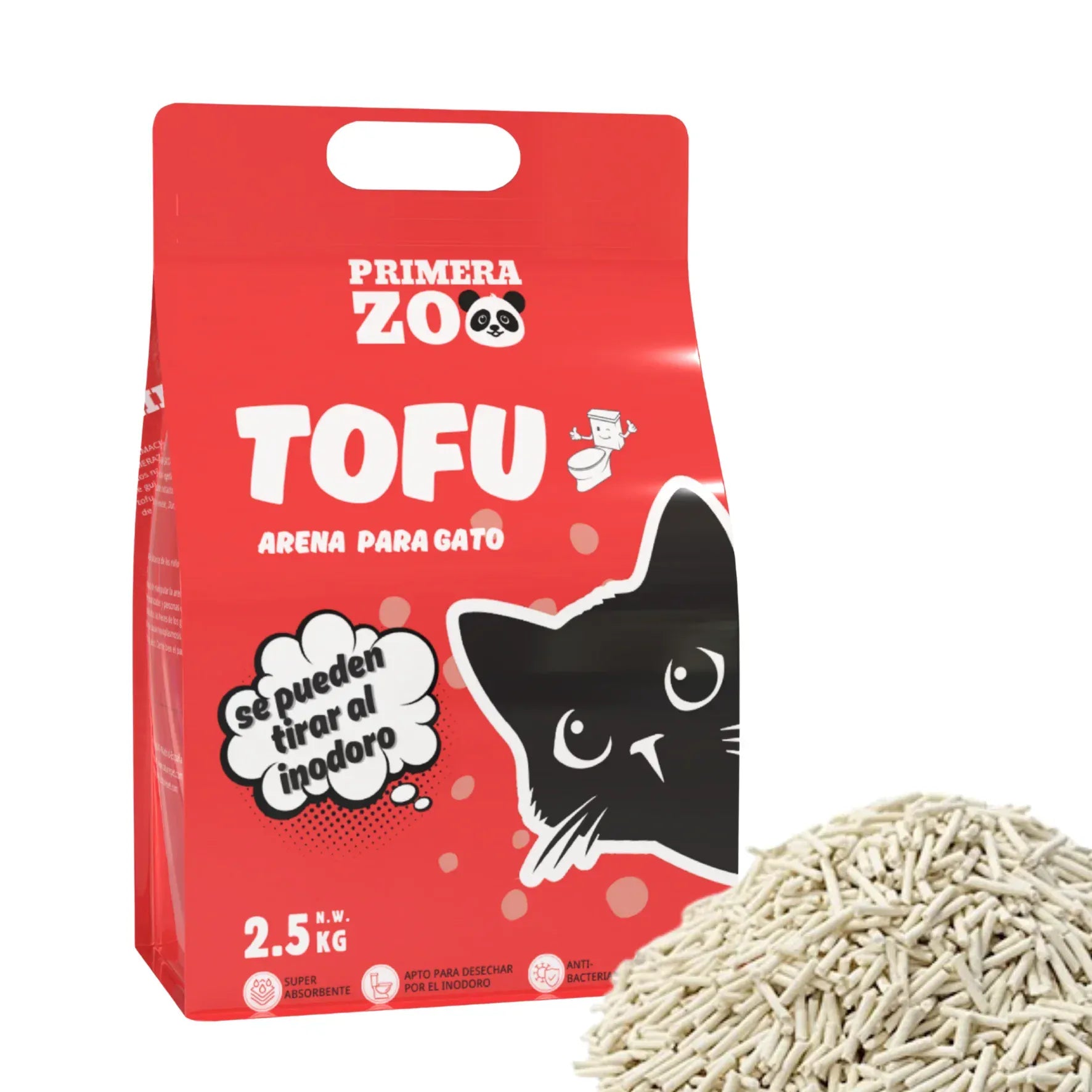 Flushable Tofu Cat Litter 6L Bag Clumping Dust Free Odor Control Biodegradable Toilet Disposal
