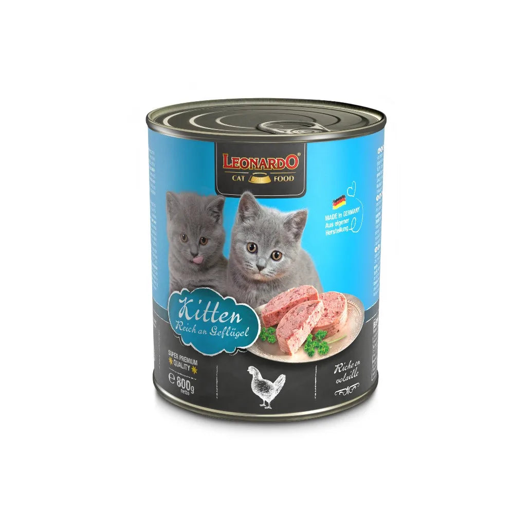 Leonardo kitten - pack of 6 cans of wet food for puppies