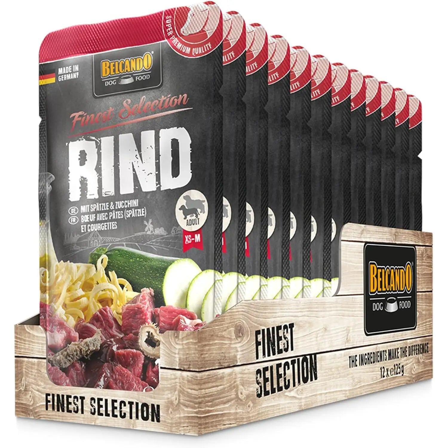 Ração húmida premium para cães Belcando Natural