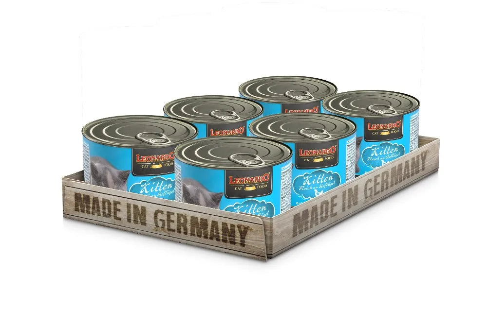 Leonardo kitten - pack of 6 cans of wet food for puppies