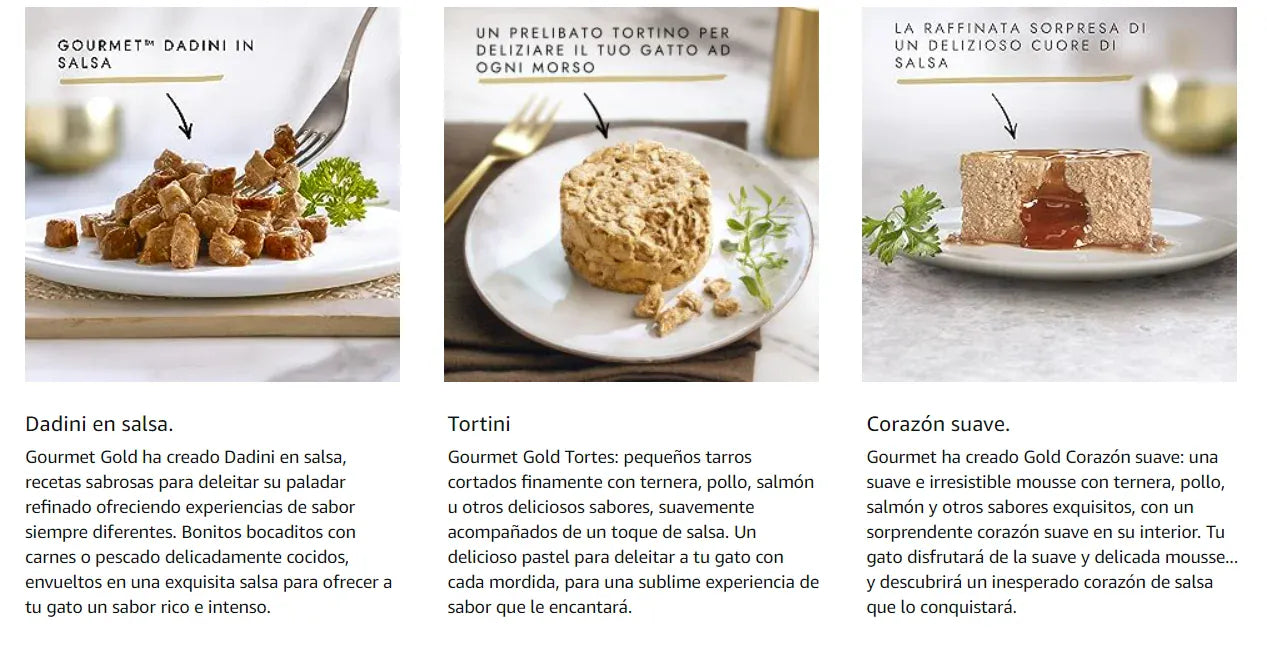 Purina Gourmet Cat Food Assortment Pate Seafood Mix For Cats With Limited Ingredients In Spain Cardio Health