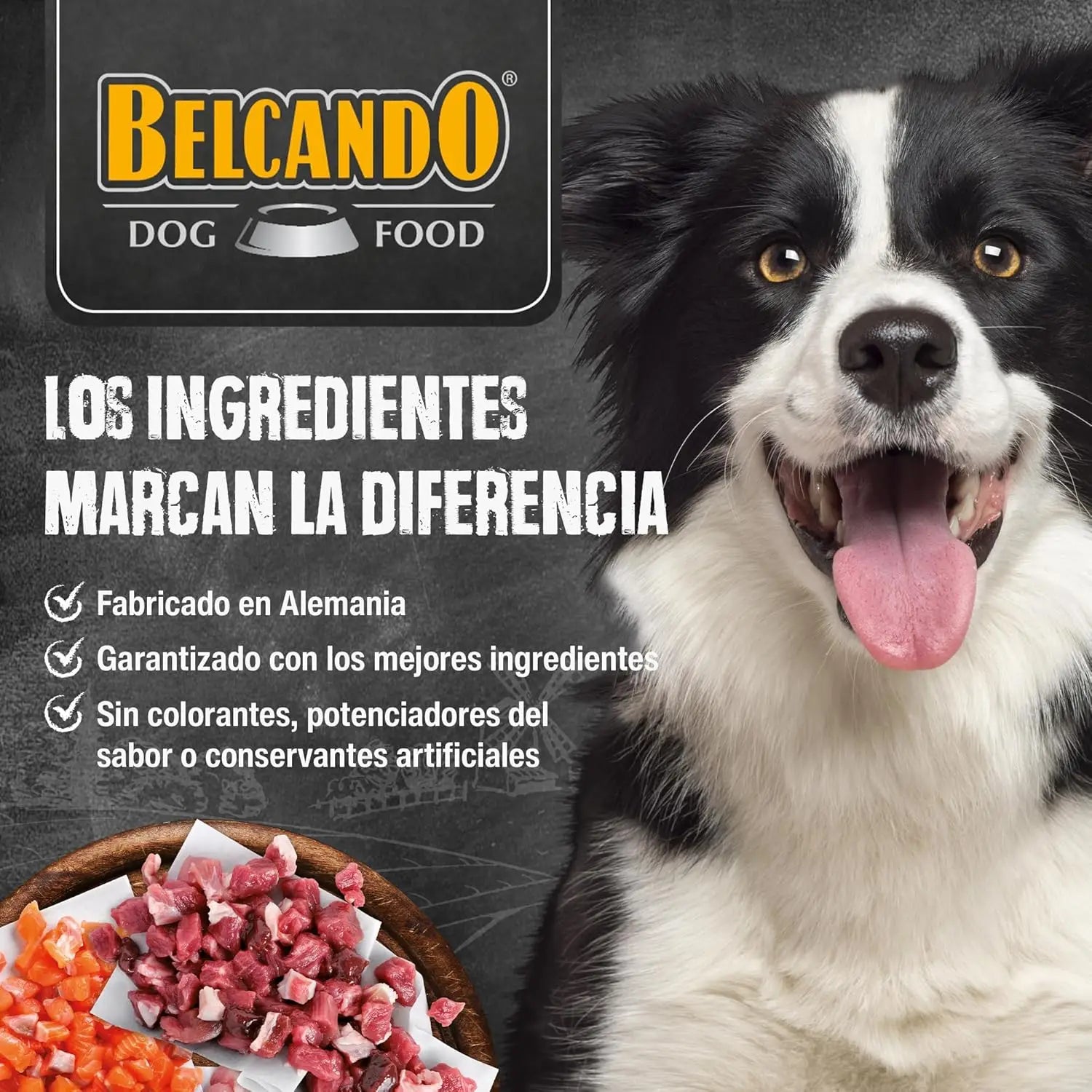 Ração húmida premium para cães Belcando Natural