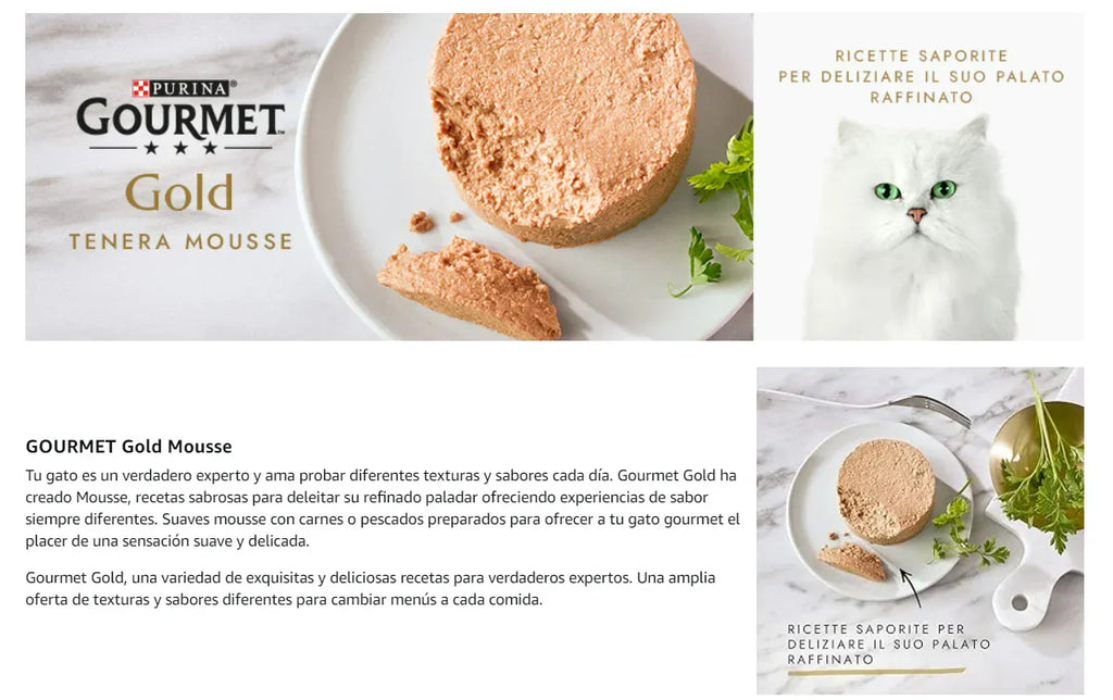 Purina Gourmet Cat Food Assortment Pate Seafood Mix For Cats With Limited Ingredients In Spain Cardio Health