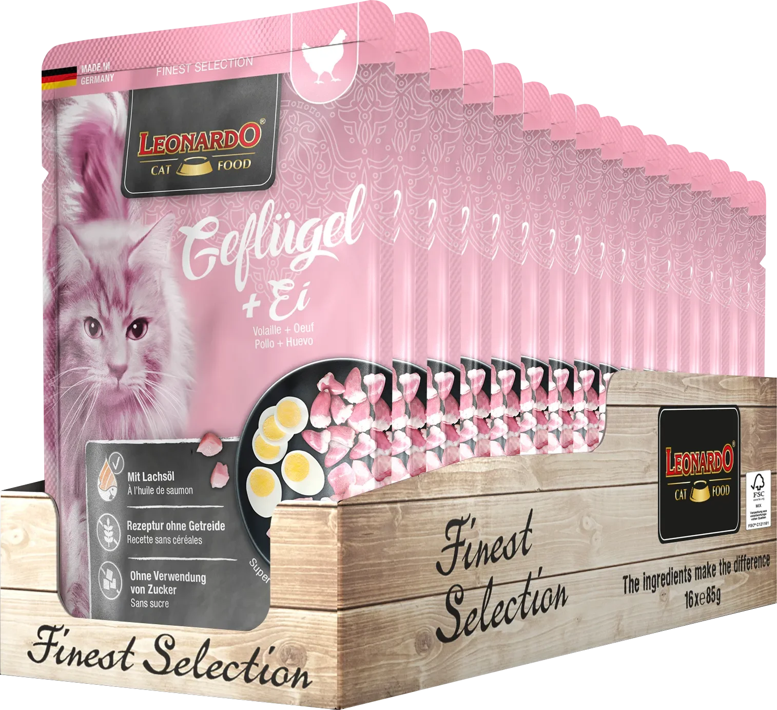 Leonardo finest selection - premium wet food for cats