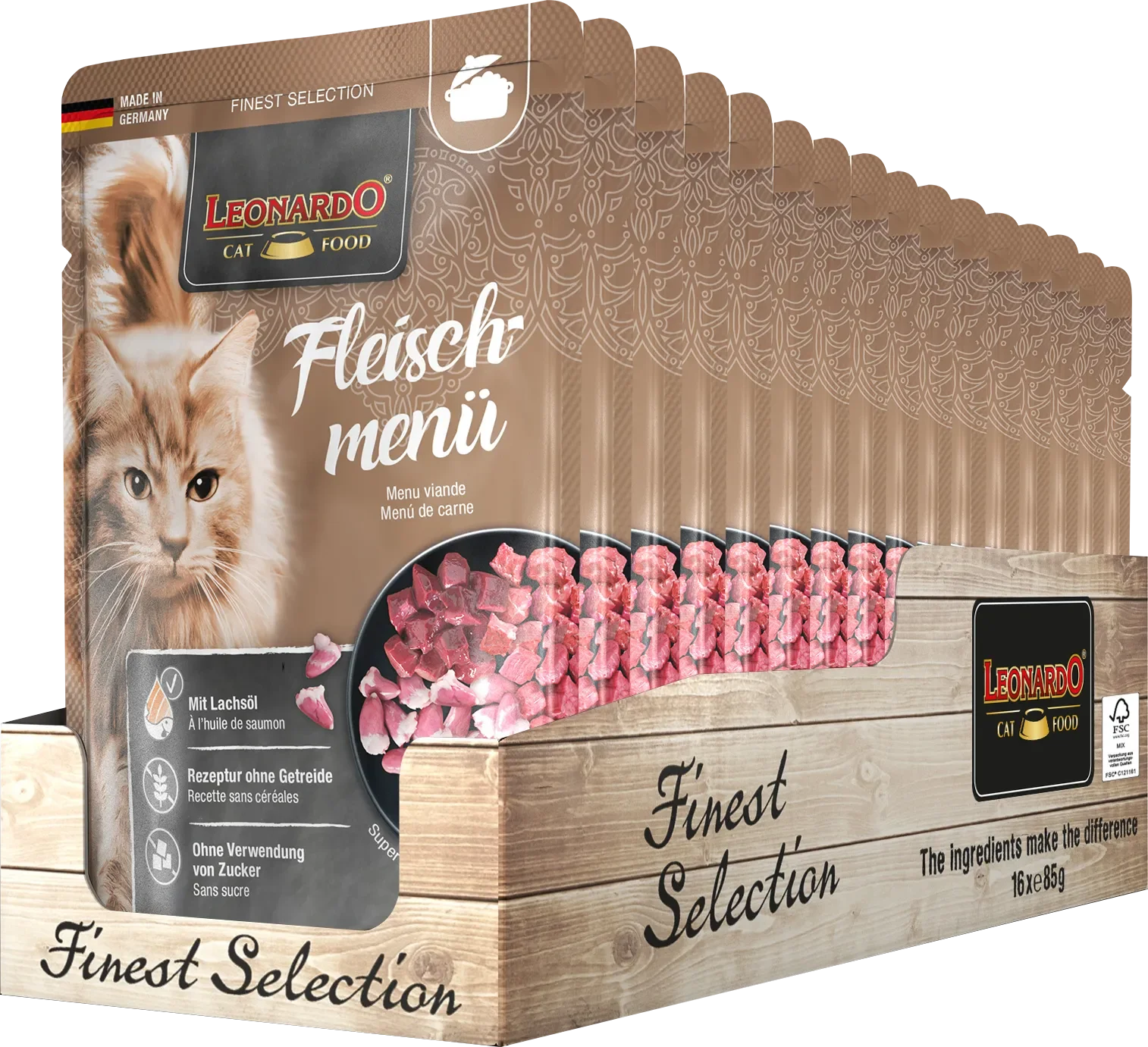Leonardo finest selection - premium wet food for cats